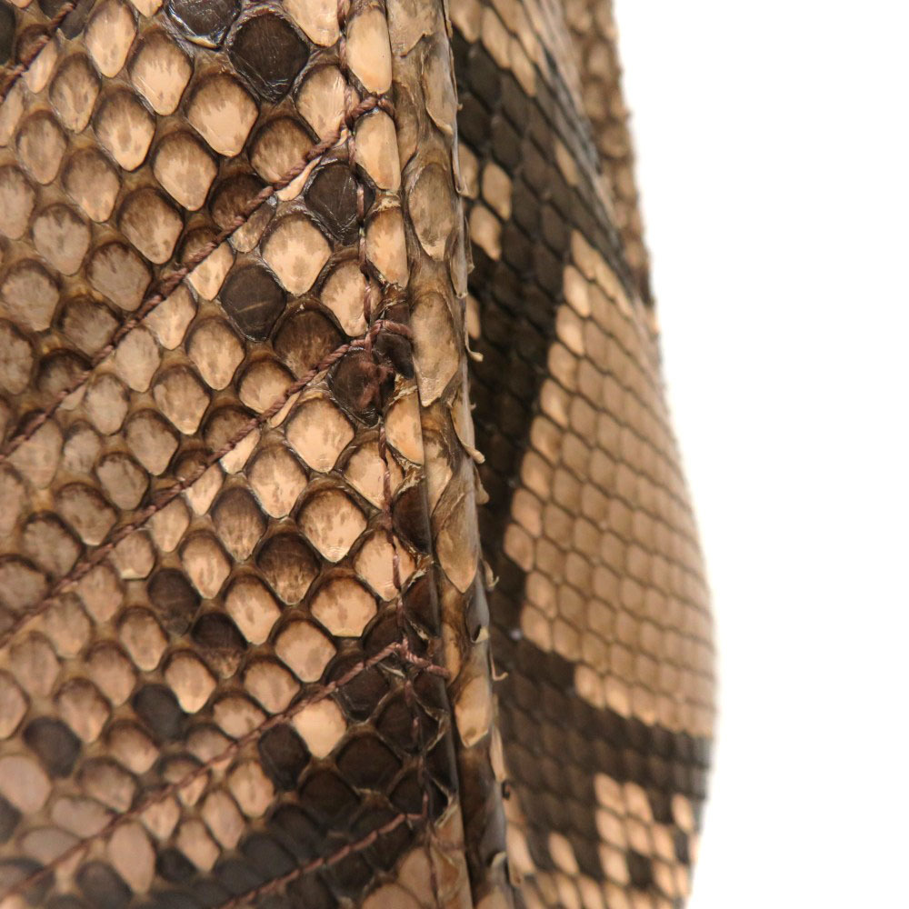 Gucci GG Marmont Bag Handbag Python Snakeskin Lea… - image 4